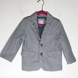 GAP Gray Striped Kids Jacket